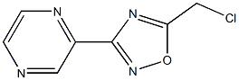 5-(Chloromethyl)-3-(pyrazin-2-yl)-1,2,4-oxadiazole Struktur