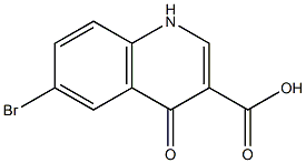 6-bromo-1,4-dihydro-4-oxoquinoline-3-carboxylic acid Struktur