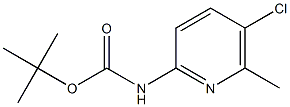 (5-CHLORO-6-METHYL-PYRIDIN-2-YL)-CARBAMIC ACID TERT-BUTYL ESTER Struktur