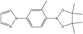 1-[3-METHYL-4-(4,4,5,5-TETRAMETHYL-1,3,2-DIOXABOROLAN-2-YL)PHENYL]-1H-PYRAZOLE Struktur