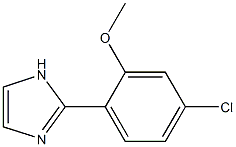 2-(4-CHLORO-2-METHOXYPHENYL)-1H-IMIDAZOLE Struktur