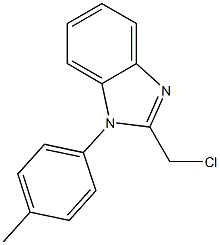 2-(CHLOROMETHYL)-1-(4-METHYLPHENYL)-1H-BENZIMIDAZOLE Struktur