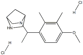 2-[1-(4-METHOXY-2,3-DIMETHYLPHENYL)ETHYL]-2,5-DIAZABICYCLO[2.2.1]HEPTANE DIHYDROCHLORIDE Struktur