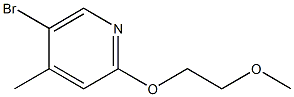 5-BROMO-2-(2-METHOXY-ETHOXY)-4-METHYL-PYRIDINE Struktur