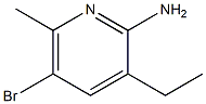 5-BROMO-3-ETHYL-6-METHYLPYRIDIN-2-AMINE Struktur