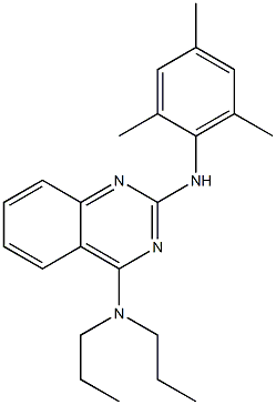 N4,N4-DIPROPYL-N2-(2,4,6-TRIMETHYL-PHENYL)-QUINAZOLINE-2,4-DIAMINE Struktur