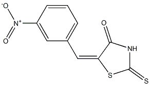 5-(3-nitrobenzylidene)-2-thioxo-1,3-thiazolan-4-one Struktur