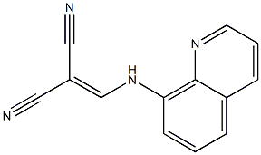 2-[(8-quinolinylamino)methylene]malononitrile Struktur