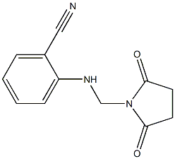 2-{[(2,5-dioxotetrahydro-1H-pyrrol-1-yl)methyl]amino}benzonitrile Struktur