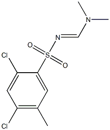 N1-[(dimethylamino)methylidene]-2,4-dichloro-5-methylbenzene-1-sulfonamide Struktur