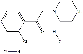 1-(2-chlorophenyl)-2-piperazin-1-ylethanone dihydrochloride Struktur