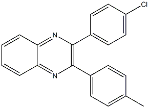 2-(4-chlorophenyl)-3-(4-methylphenyl)quinoxaline Struktur