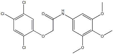 N1-(3,4,5-trimethoxyphenyl)-2-(2,4,5-trichlorophenoxy)acetamide Struktur