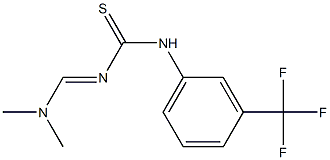 N-[(dimethylamino)methylidene]-N'-[3-(trifluoromethyl)phenyl]thiourea Struktur