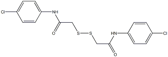 N1-(4-chlorophenyl)-2-{[2-(4-chloroanilino)-2-oxoethyl]dithio}acetamide Struktur