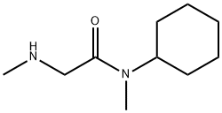 N-cyclohexyl-N-methyl-2-(methylamino)acetamide Struktur