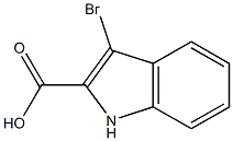 3-bromo-1H-indole-2-carboxylic acid Struktur