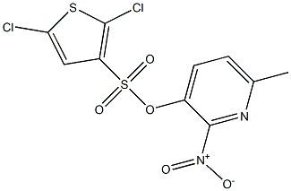 6-methyl-2-nitro-3-pyridyl 2,5-dichlorothiophene-3-sulfonate Struktur