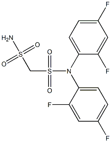 N,N-di(2,4-difluorophenyl)methanedisulfonamide Struktur