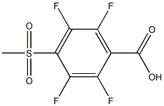 2,3,5,6-tetrafluoro-4-(methylsulfonyl)benzoic acid Struktur