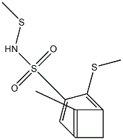 N1-di(methylthio)methylidene-4-methylbenzene-1-sulfonamide Struktur