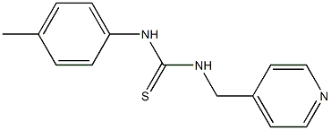 N-(4-methylphenyl)-N'-(4-pyridylmethyl)thiourea Struktur