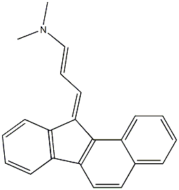 N1,N1-dimethyl-3-(11H-benzo[a]fluoren-11-yliden)prop-1-en-1-amine Struktur