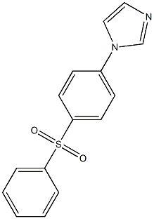 1-[4-(phenylsulfonyl)phenyl]-1H-imidazole Struktur