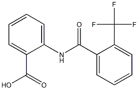 2-{[2-(trifluoromethyl)benzoyl]amino}benzenecarboxylic acid Struktur