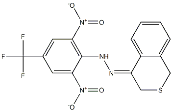 3,4-dihydro-1H-2-benzothiin-4-one 4-[2,6-dinitro-4-(trifluoromethyl)phenyl]hydrazone Struktur