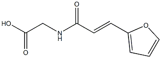 {[(2E)-3-(2-furyl)prop-2-enoyl]amino}acetic acid Struktur