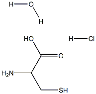 2-amino-3-mercaptopropanoic acid hydrochloride hydrate Struktur