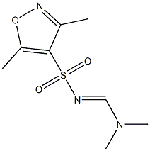 N4-[(dimethylamino)methylidene]-3,5-dimethylisoxazole-4-sulfonamide Struktur