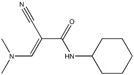 N1-cyclohexyl-2-cyano-3-(dimethylamino)acrylamide Struktur