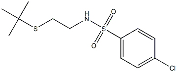 N1-[2-(tert-butylthio)ethyl]-4-chlorobenzene-1-sulfonamide Struktur