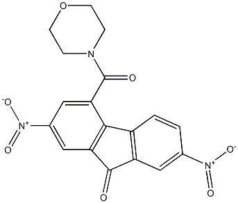 4-(morpholinocarbonyl)-2,7-dinitro-9H-fluoren-9-one Struktur