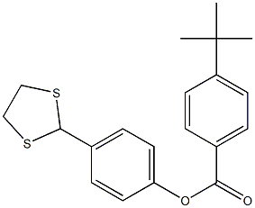 4-(1,3-dithiolan-2-yl)phenyl 4-(tert-butyl)benzenecarboxylate Struktur