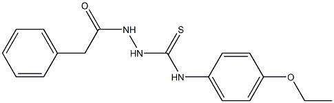 N-(4-ethoxyphenyl)-2-(2-phenylacetyl)-1-hydrazinecarbothioamide Struktur