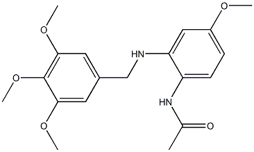 N1-{4-methoxy-2-[(3,4,5-trimethoxybenzyl)amino]phenyl}acetamide Struktur