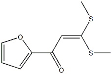 1-(2-furyl)-3,3-di(methylthio)prop-2-en-1-one Struktur