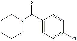 (4-chlorophenyl)(piperidino)methanethione Struktur