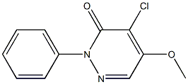 4-chloro-5-methoxy-2-phenyl-2,3-dihydropyridazin-3-one Struktur