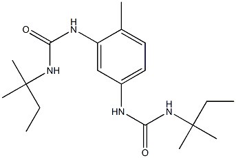 N-(2-methyl-5-{[(tert-pentylamino)carbonyl]amino}phenyl)-N'-(tert-pentyl)urea Struktur