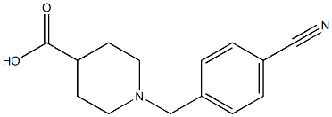 1-(4-Cyanobenzyl)-piperdin-4-carboxylic acid Struktur