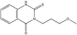 3-(3-methoxypropyl)-2-thioxo-1,2,3,4-tetrahydroquinazolin-4-one Struktur