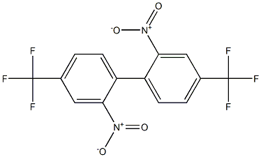 2,2'-dinitro-4,4'-bis(trifluoromethyl)-1,1'-biphenyl Struktur