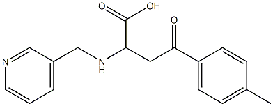 4-(4-methylphenyl)-4-oxo-2-[(3-pyridinylmethyl)amino]butanoic acid Struktur