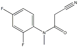 N1-(2,4-difluorophenyl)-N1-methyl-2-cyanoacetamide Struktur