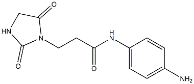 N-(4-aminophenyl)-3-(2,5-dioxoimidazolidin-1-yl)propanamide Struktur