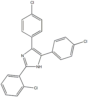 2-(2-chlorophenyl)-4,5-di(4-chlorophenyl)-1H-imidazole Struktur